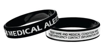 Load image into Gallery viewer, Medical Alert Wristband black