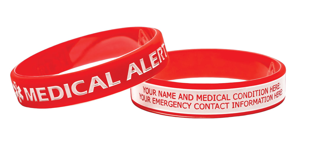 Red - Medical Alert Bracelet