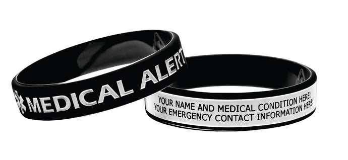 Medical Alert Wristband black